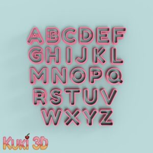 Abecedario Fredoka 8cm