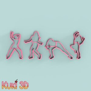 Set Bailarinas Zumba10cm