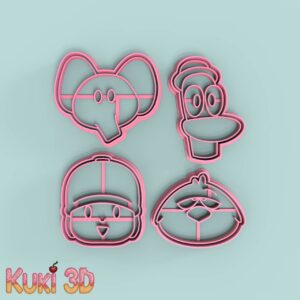 Set Pocoyó Caritas 7-8cm