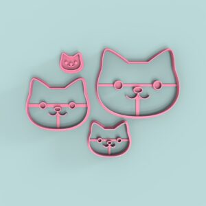 Set Gatitos Caritas 2-8cm