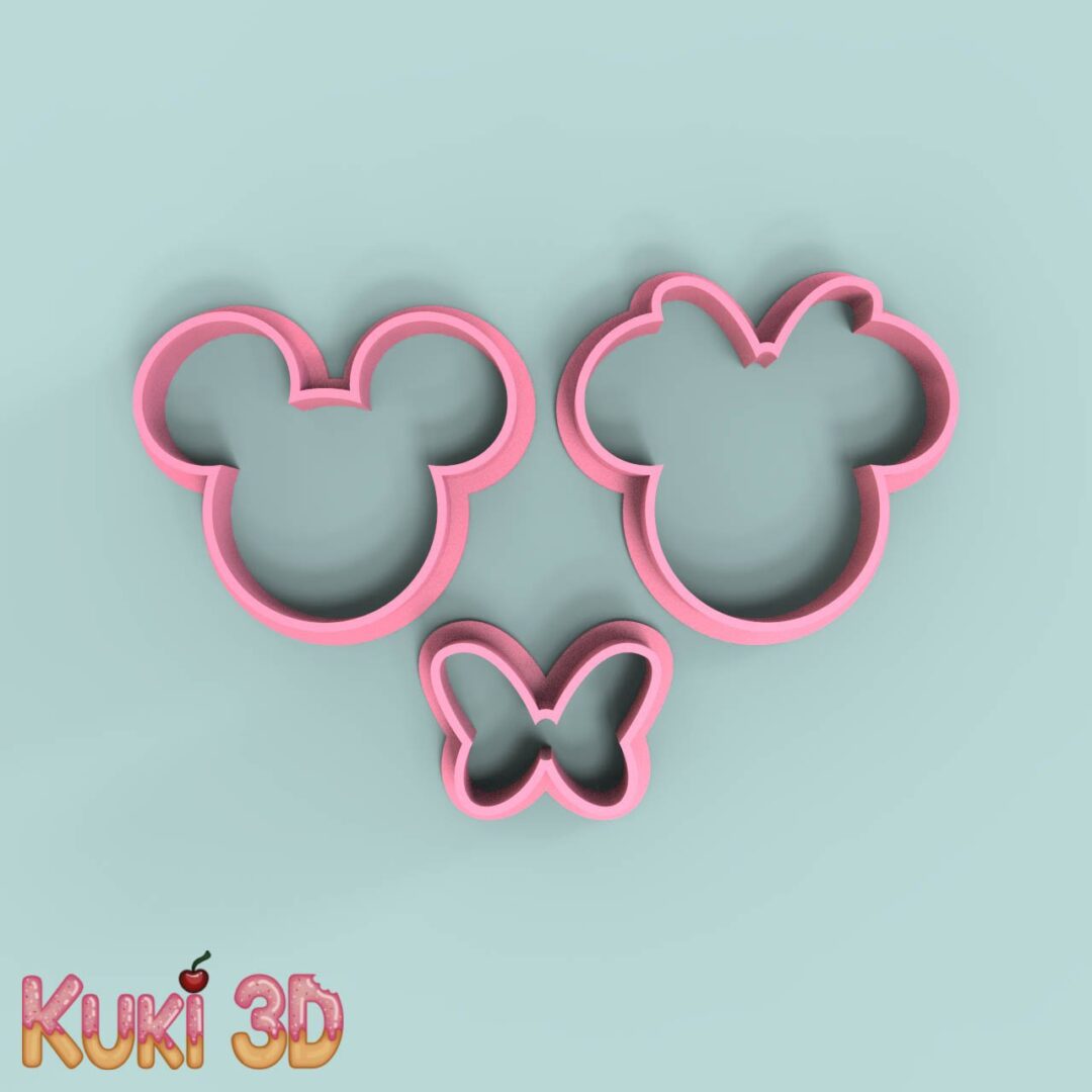 Minnie y Mickey Siluetas 4cm