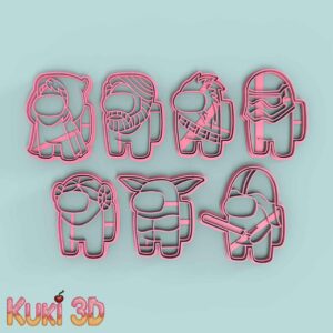 Set Amog Us Star Wars 9cm