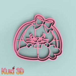 Coneja Cara Zanahoria 8cm