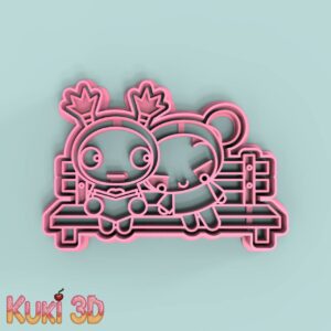 Pucca y Garu Banco 10 cm