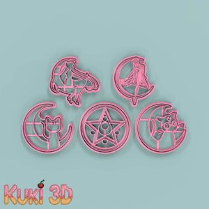 Set Sailor Moon Siluetas 8cm