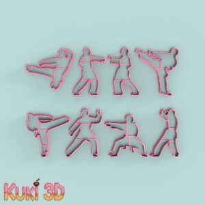 Set Taekwondo x 8
10cm