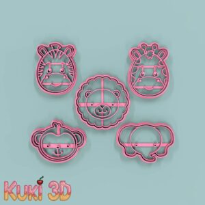 Set Caritas de la selva
5cm
