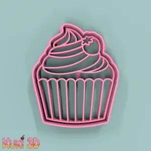 Cupcake Frutilla 9cm