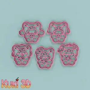 Set  Sanrio Osos 8.5cm