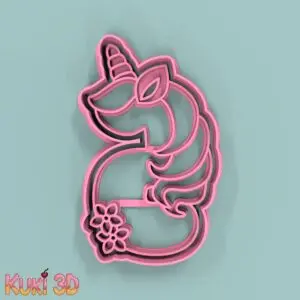 Número 5 Unicornio 9.5cm