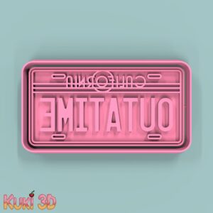 Placa Volver al Futuro 10cm