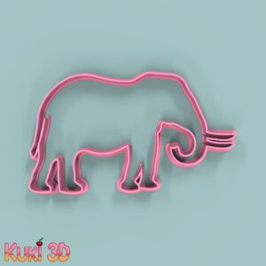 Elefante Selva Silueta 12cm