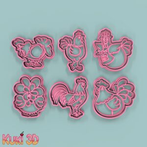 Set Gallinas Country 7,5cm