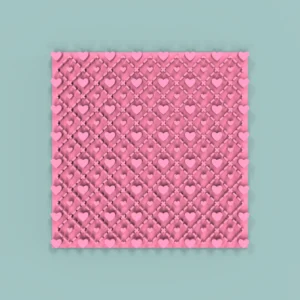Texturizador Corazones Tejido 10x10cm