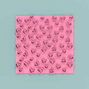 Texturizador Corazones 4 10x10cm