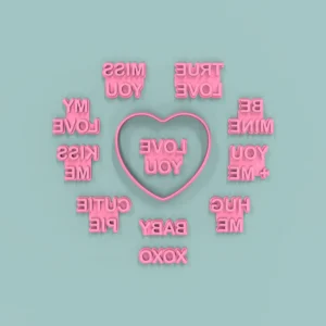 Sellos Love Hearts 8cm