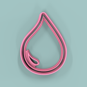 Gota de Agua Brillo 7cm