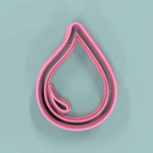 Gota de Agua Brillo 4cm