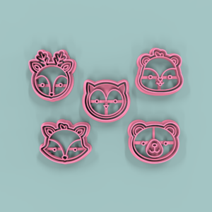 Set Bosque Caritas x 5
4cm