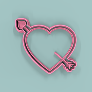 Corazón Cupido 8cm