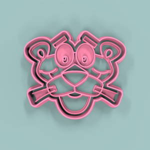 Pantera Rosa Cara  10cm