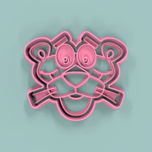 Pantera Rosa Cara  10cm