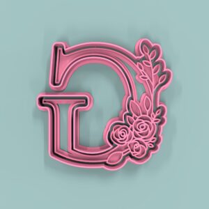 Letra G Flores 9cm