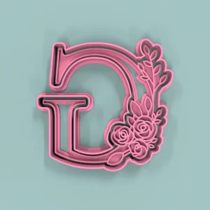 Letra G Flores 9cm