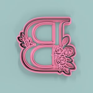 Letra B Flores 9cm