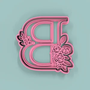 Letra B Flores 9cm