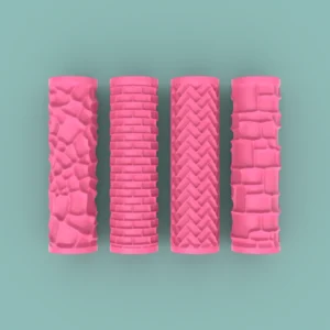 Rodillos Piedras y Ladrillos 10cm