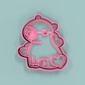 Carpincho Corazones  8,5cm