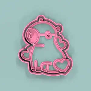 Carpincho Corazones  8,5cm