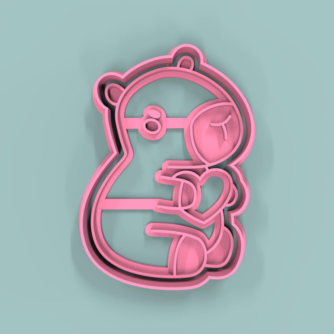 Carpincho Corazón 8,5cm