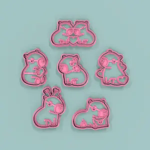 Set Carpinchos In Love 9cm