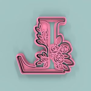 Letra  L Flores 9cm