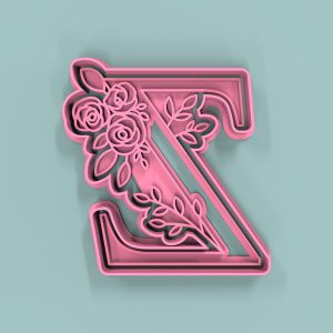 Letra Z Flores 9cm