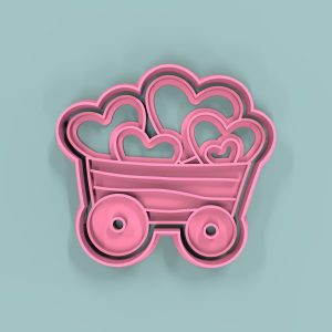 Carro Corazones 7cm