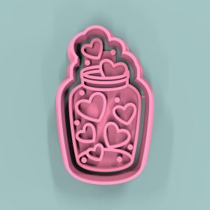 Frasco Corazones 5cm
