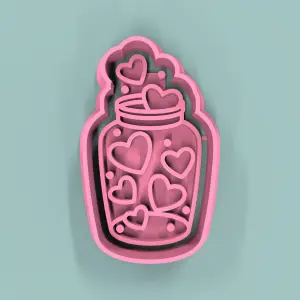Frasco Corazones 5cm