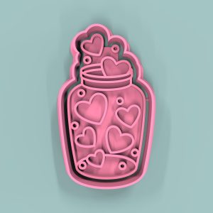 Frasco Corazones 7cm