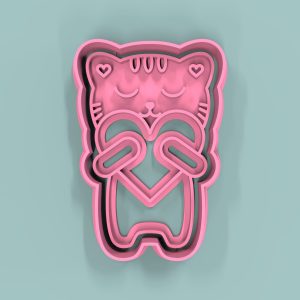 Gatito Corazón  9cm