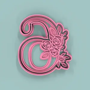 Número 6 Flores 9cm