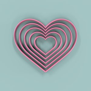 Set Corazones 4 a 12cm