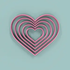Set Corazones 4 a 12cm