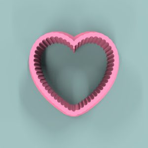 Corazón Ondulado 4cm