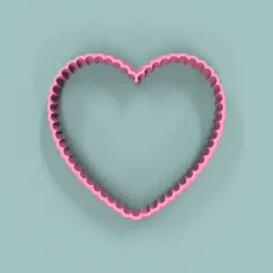 Corazón Ondulado 6cm
