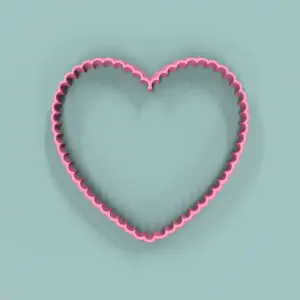 Corazón Ondulado 10cm