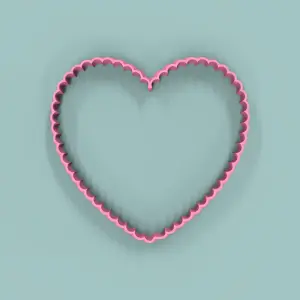 Corazón Ondulado 12cm