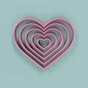 Set Corazones 2 a 10cm